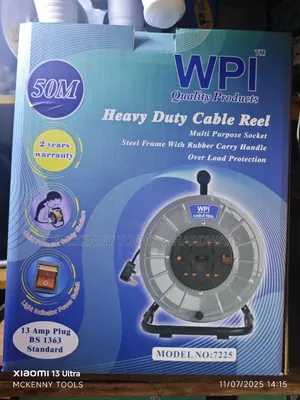 Wpi Heavy Duty Cable Reel, Model No: 7225.