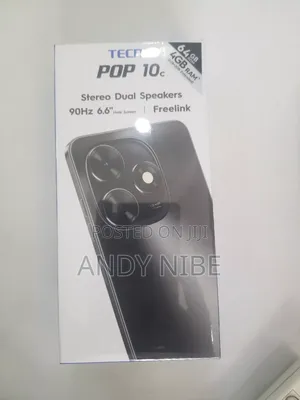 New Tecno Pop 10C 64 GB Black