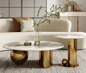 Marble Center Table and 1 Side Table