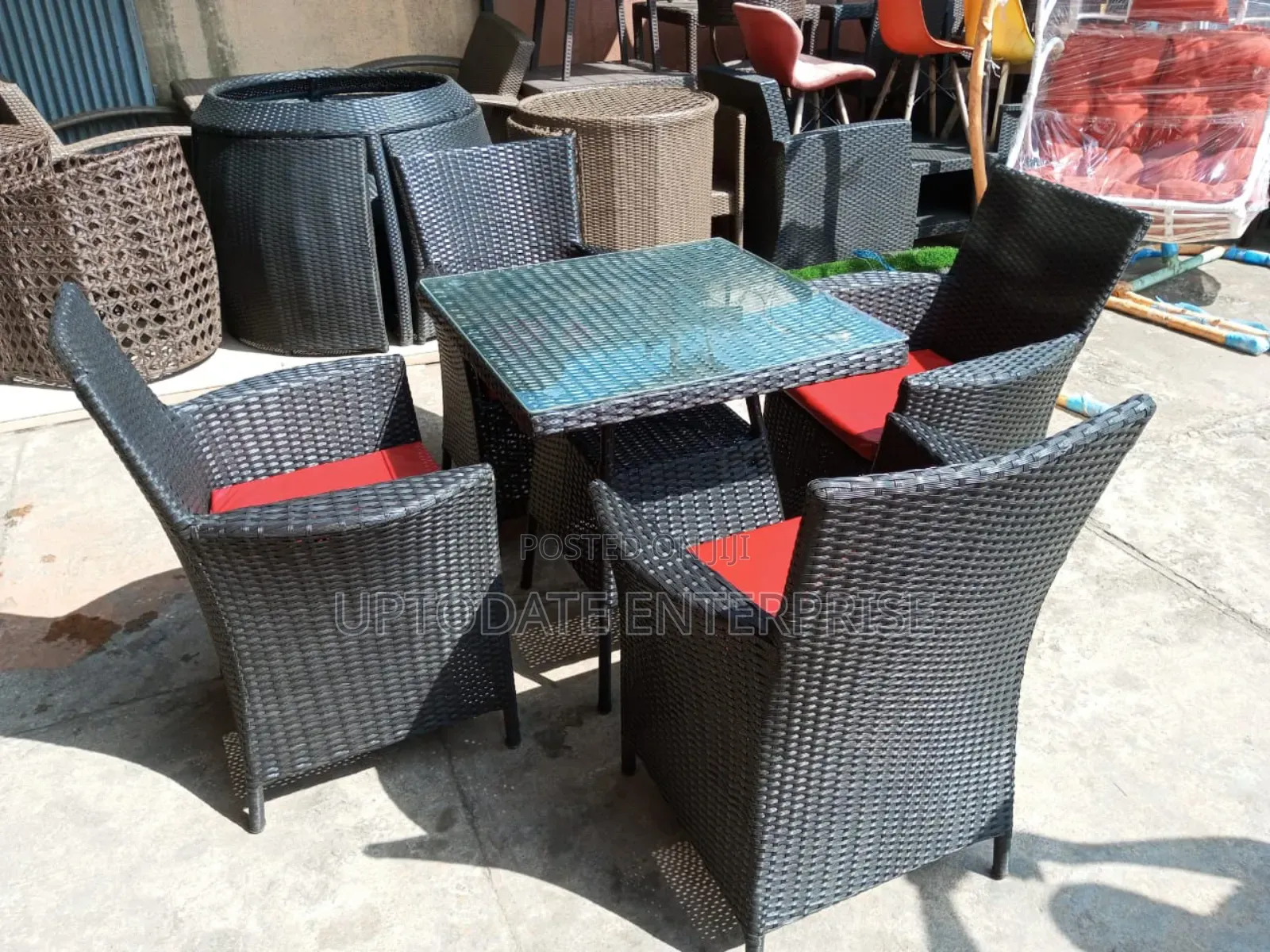 Rattan 4 Seater Outdoor Table Set