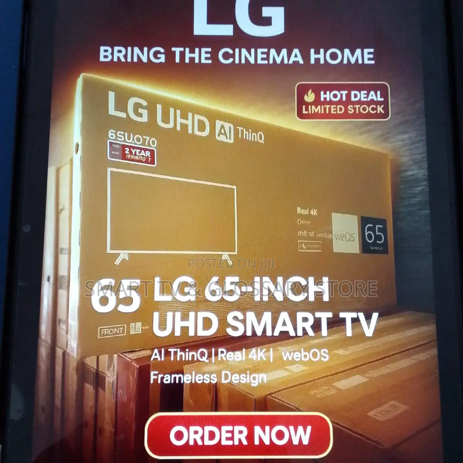 65 Inches Smart Tv With Building Streaming Service
