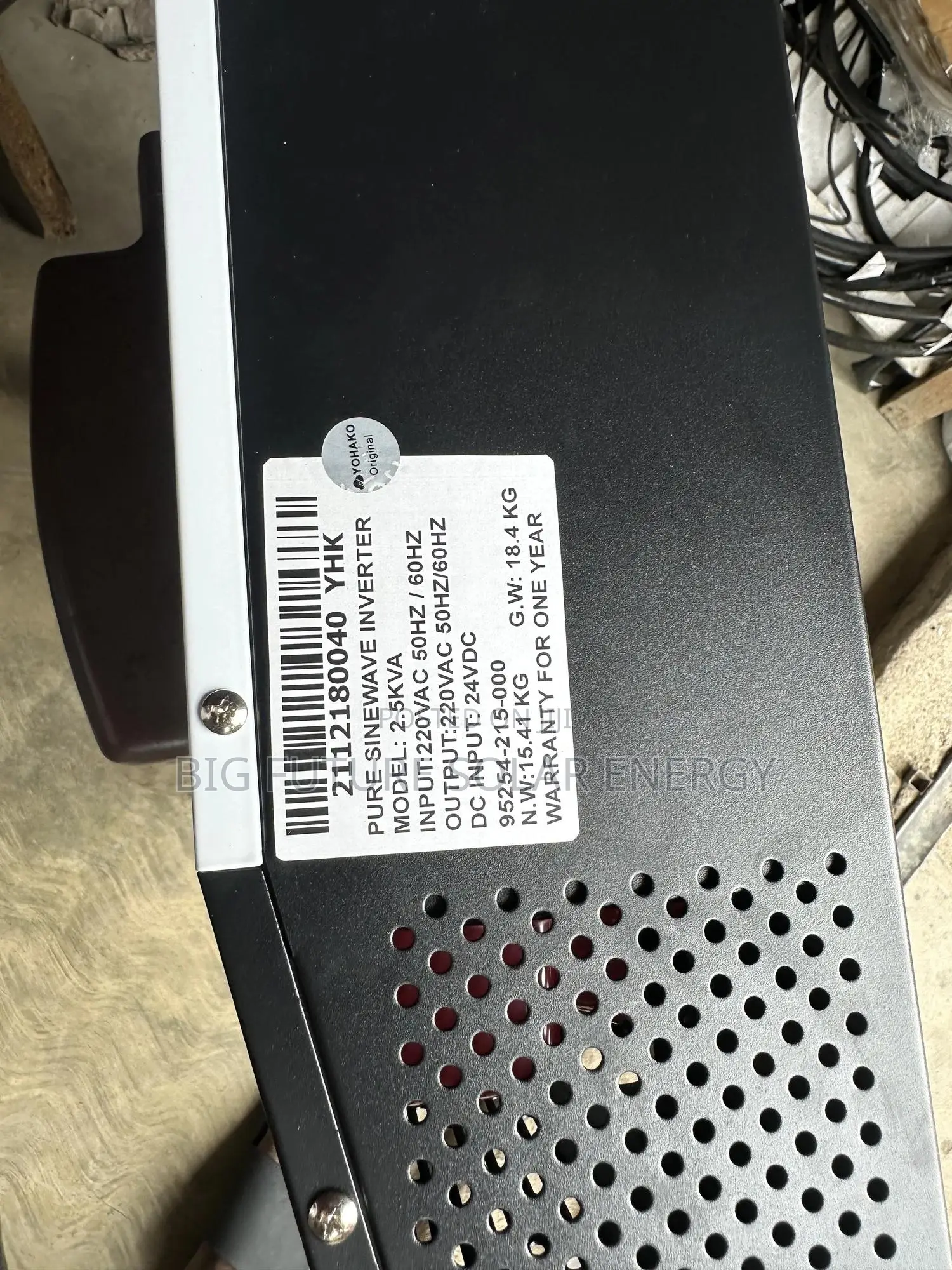 2.5kva Yohako Solar Inverter 24v