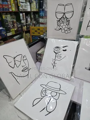Pre - Drawn Canvas for Sip Paint Activity