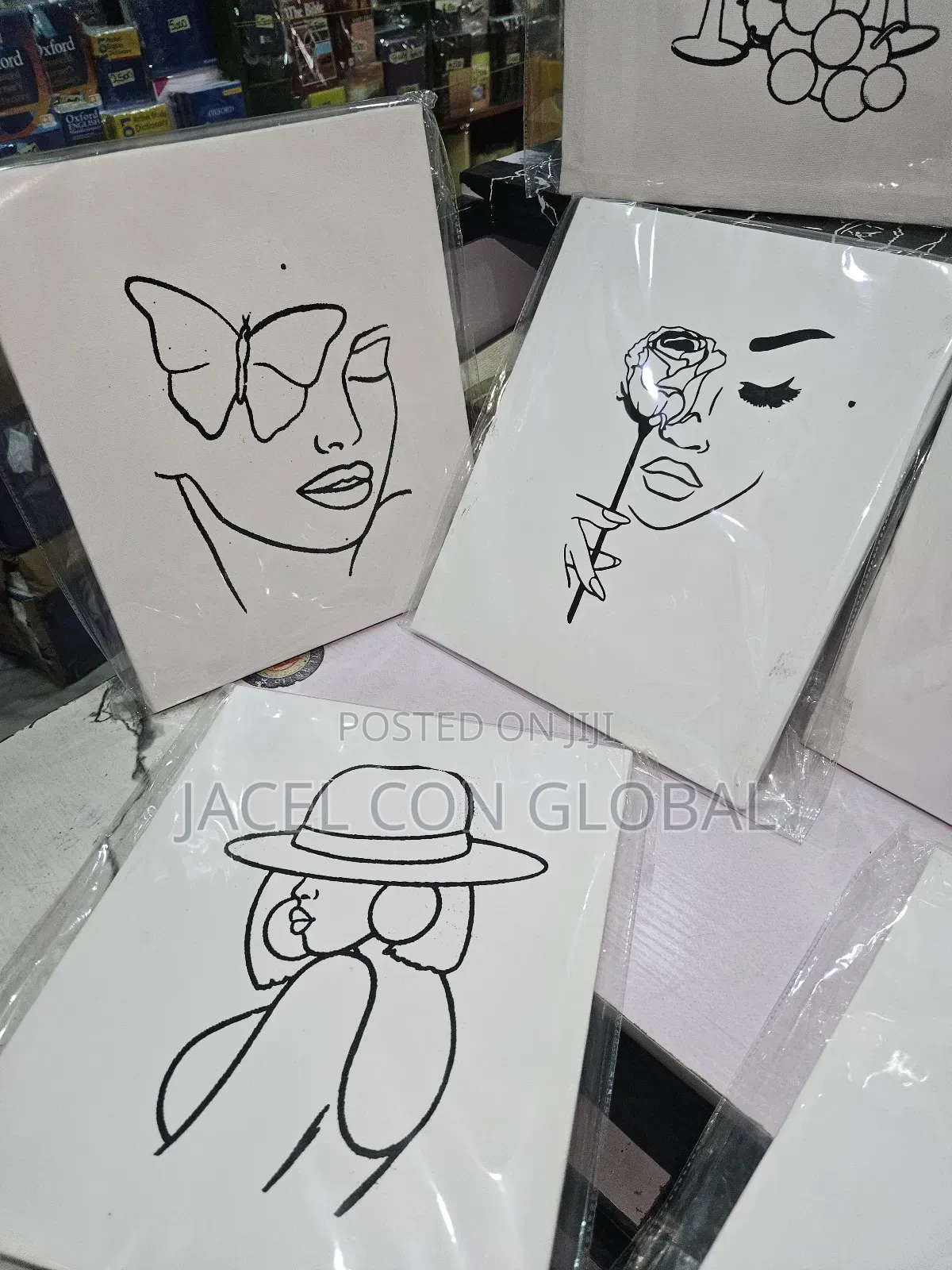 Pre - Drawn Canvas for Sip Paint Activity