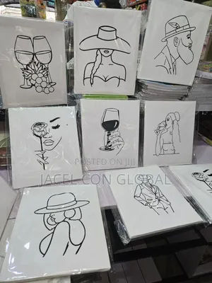 Pre - Drawn Canvas for Sip Paint Activity