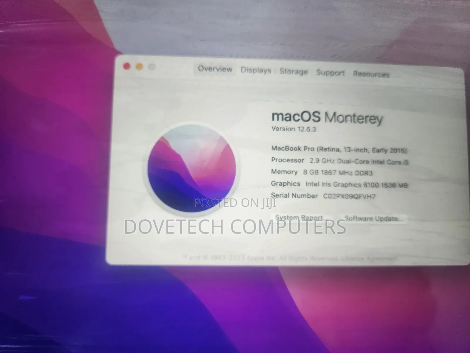 Laptop Apple MacBook 2015 8GB Intel Core i5 SSD 256GB