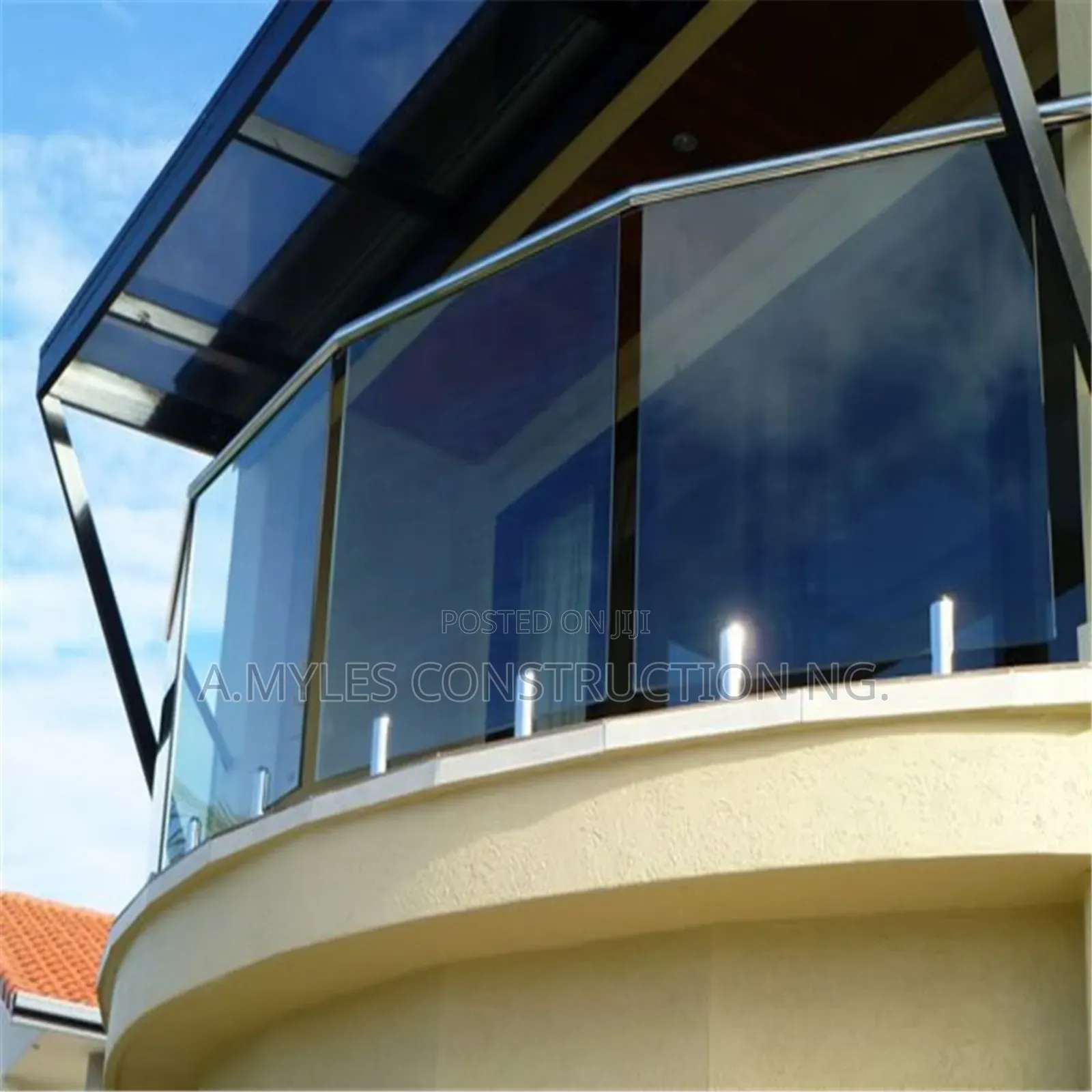 Round Glass Handrail