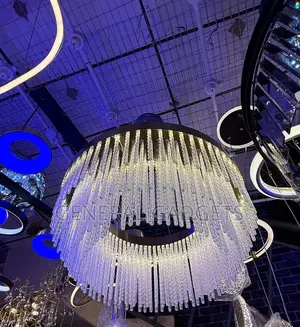 Luxurious Crystal Chain Chandelier Light