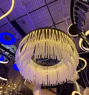 Luxurious Crystal Chain Chandelier Light