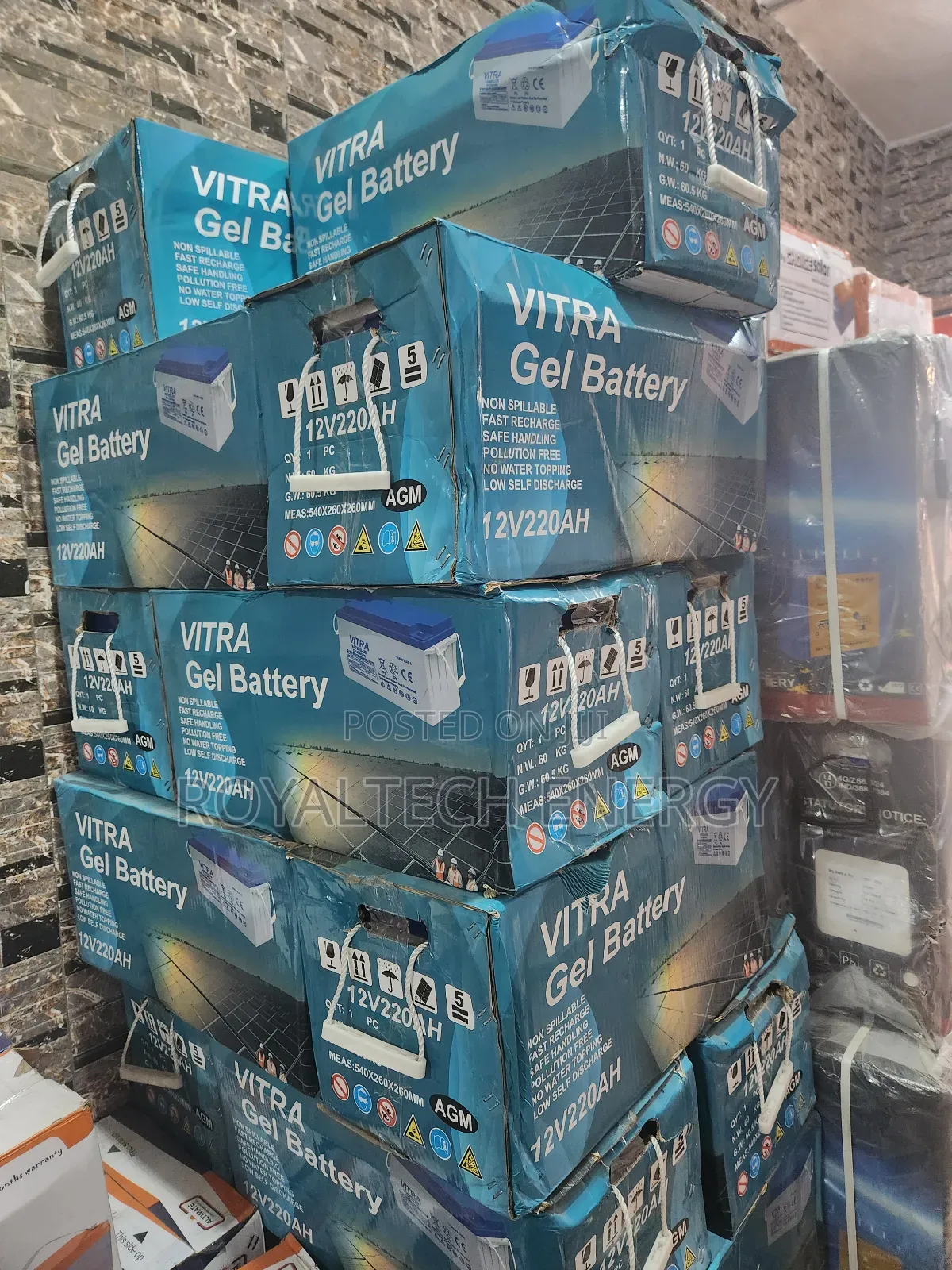 Vitra Gel Battery 220ah 12v