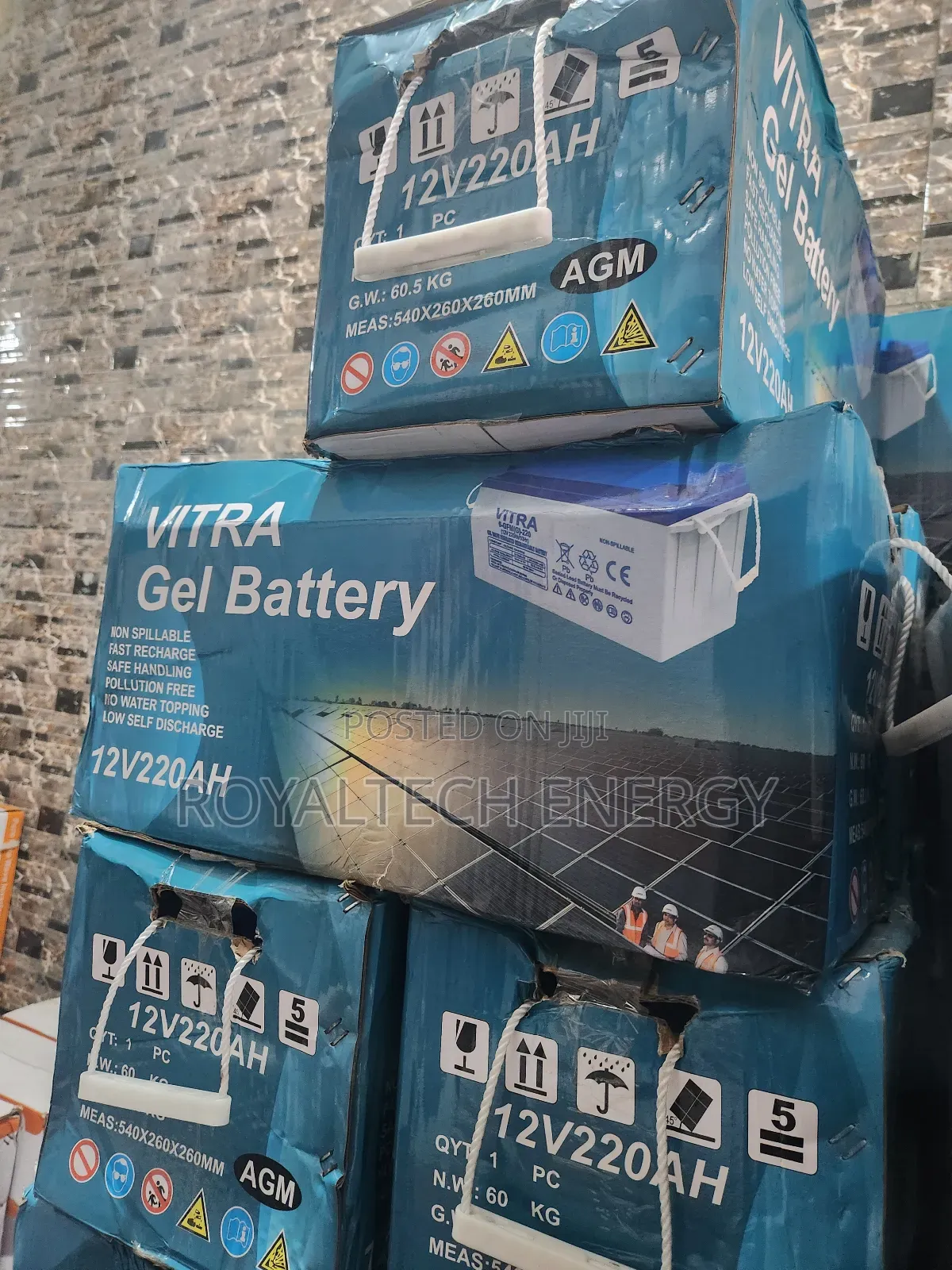 Vitra Gel Battery 220ah 12v