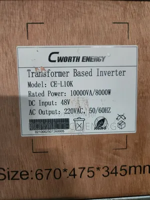 C-Worth 10kva Inverter 48v