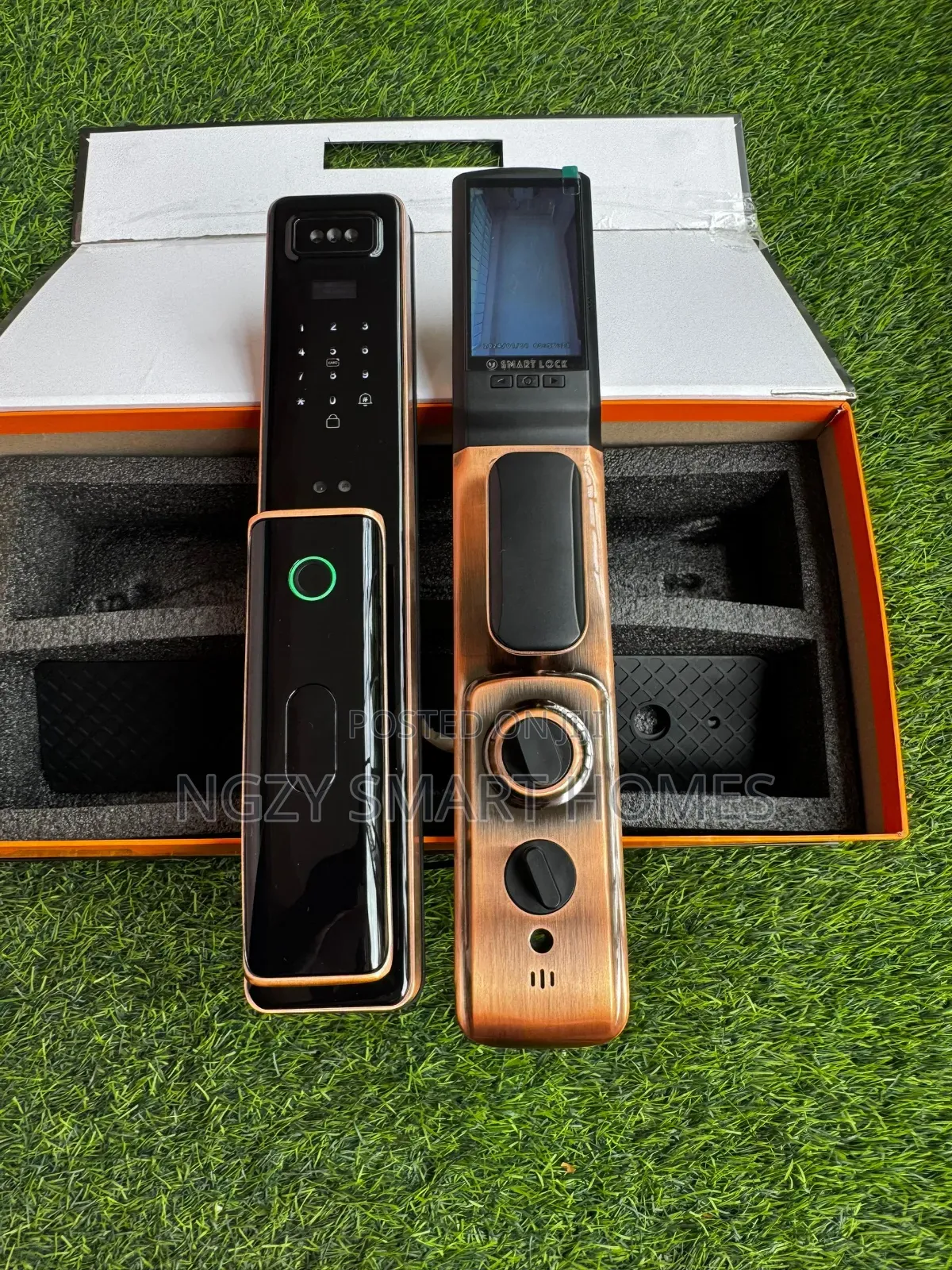 NGZ-51 Black and Gold Smart Door Lock