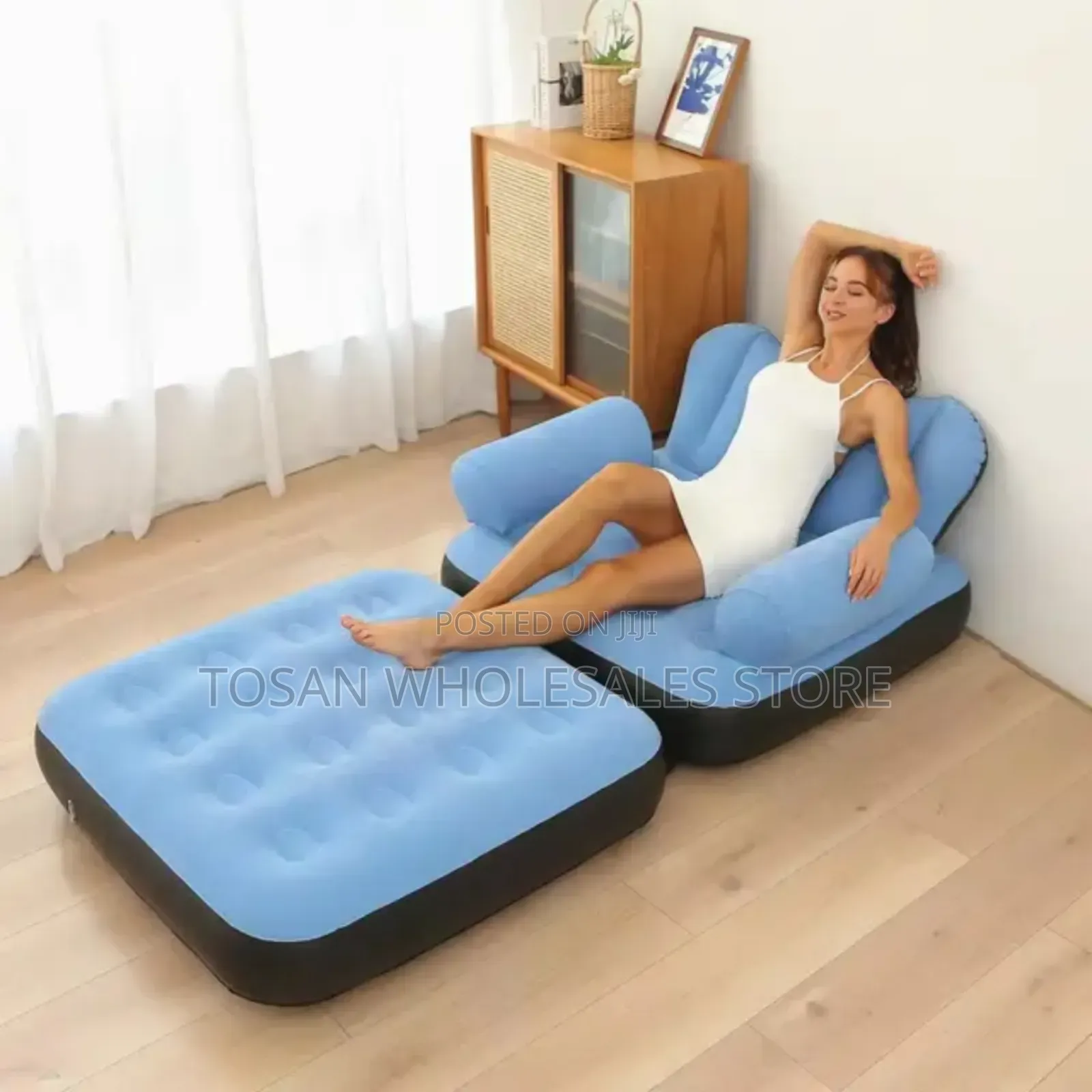 Inflatable Foldable Sofa Chair and Bed