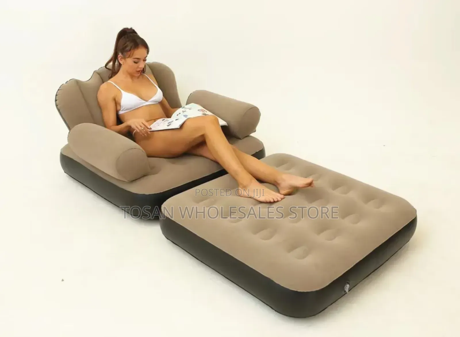 Inflatable Foldable Sofa Chair and Bed