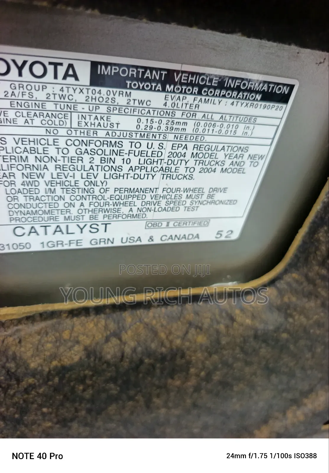 Toyota 4-Runner 2004 Gold