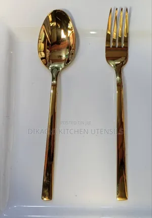Usa Stainless Gold Spoon and Fork