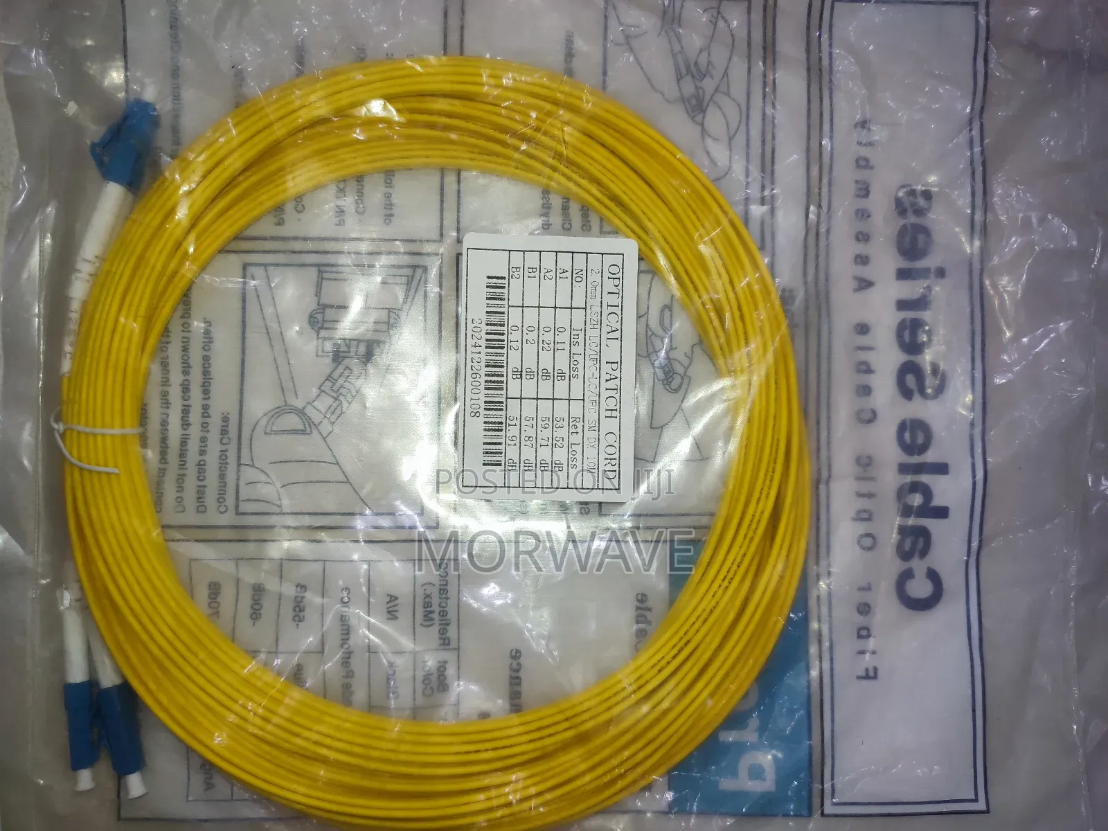 Lc/Upc-Lc/Upc 10m Fiber Patch Cord