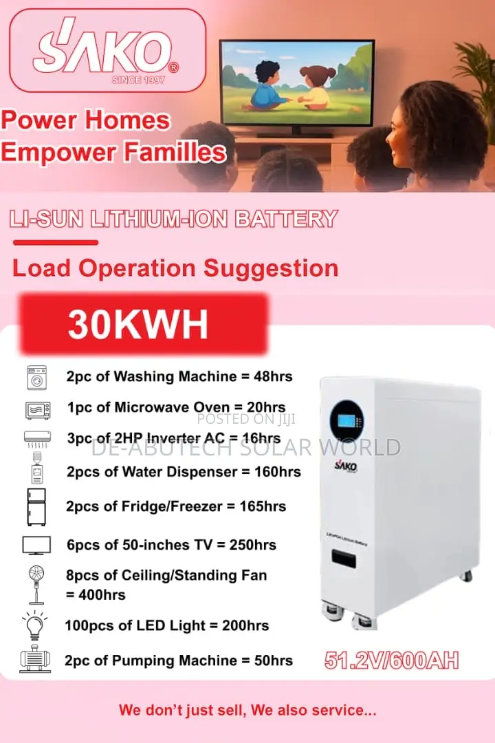 30 KWH Lithium Ion Battery