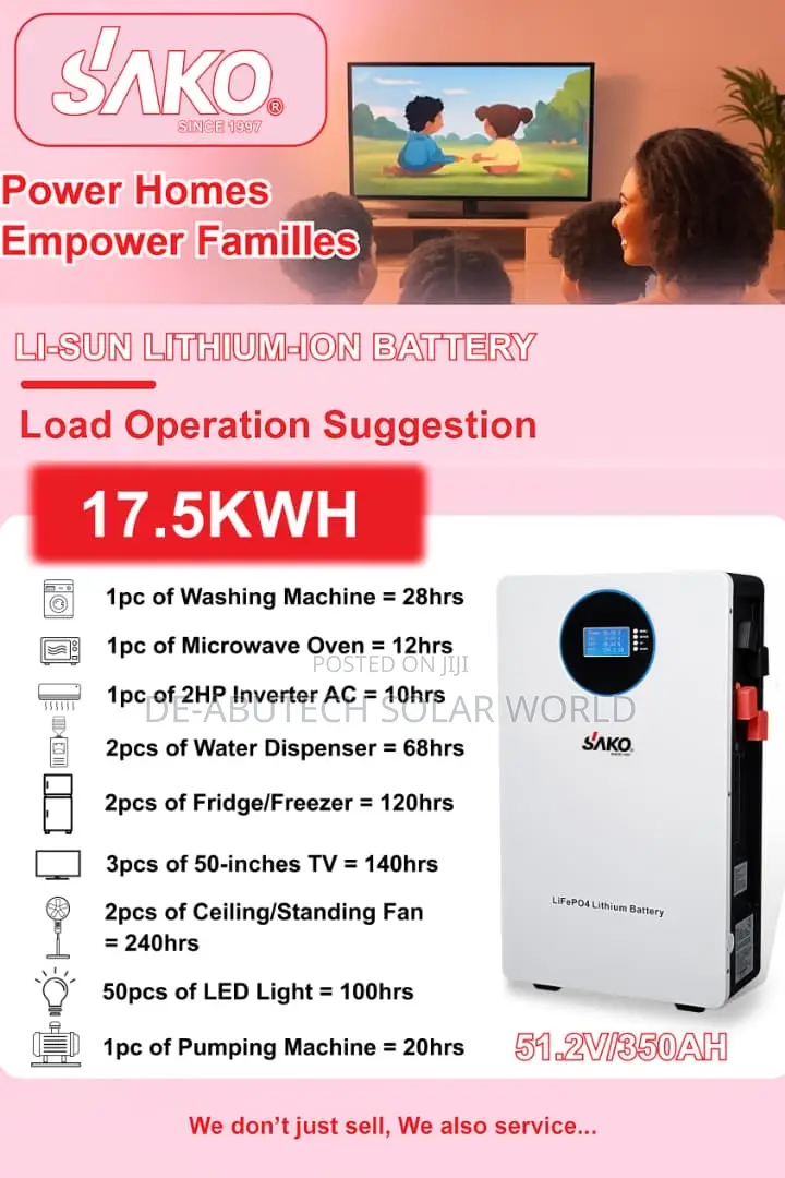 17.5kwh Sako Lithium Battery