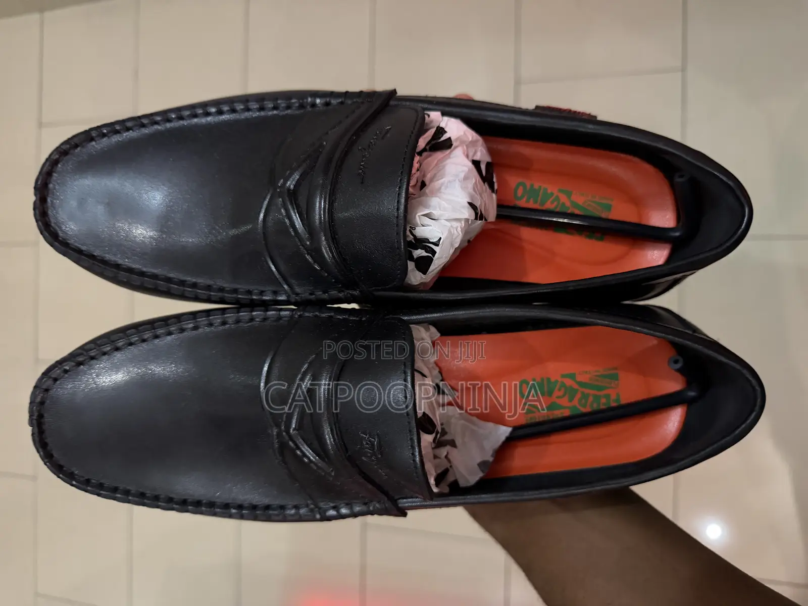 Black Leather Loafers