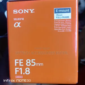 Sony 85mm 1.8f Lens With 1yr Warranty