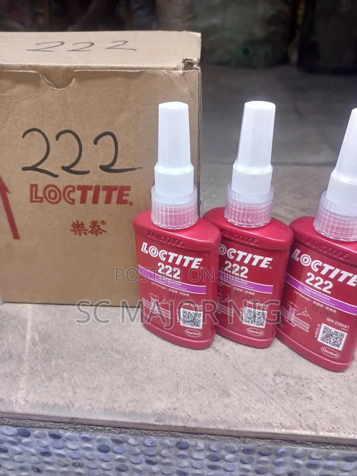 Loctite 222 Threadlocker (Other Classes Available)