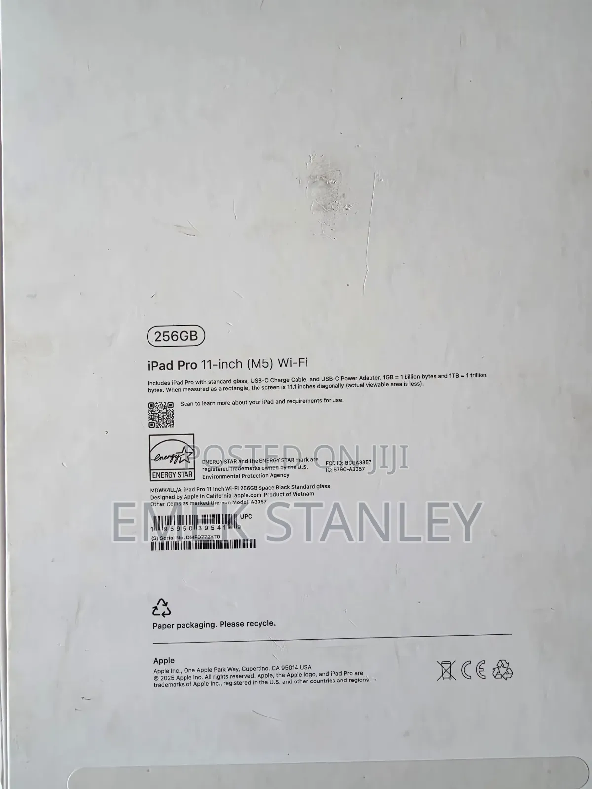 New Apple iPad (2025) 256 GB Gray