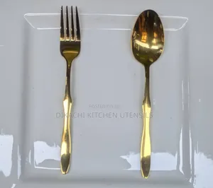 Scolopy Stainless Gold Spoon and Fork