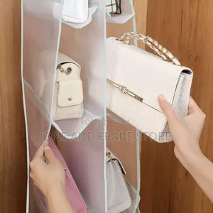 Double-Sided 8 Slots Transparent Handbag Organizer/Hanger
