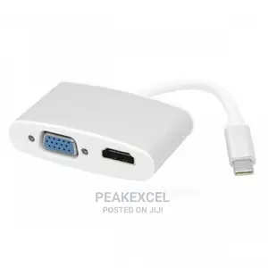 2 in 1 Type-C to HDMI VGA Converter Supports 4K