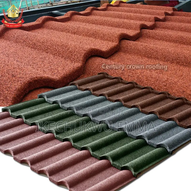 Emmanab Tile Milano Bond Tile Black Zinc Stone Coated Roof Panel in Ikeja - Building ...