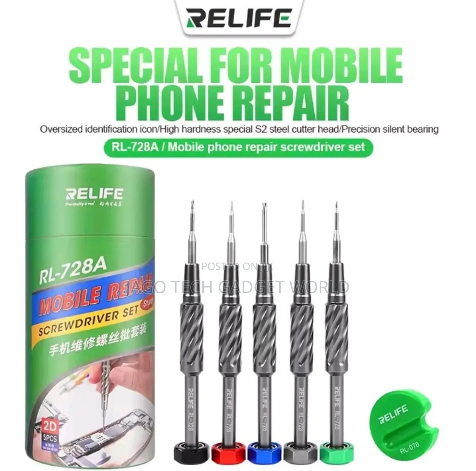 Relife Rl- 728a Mobile Phone Screw Driver Set