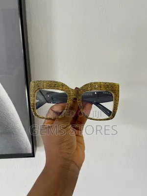 Gucci Oversized Square-Frame Glasses for Women (Blue Light Blocking)