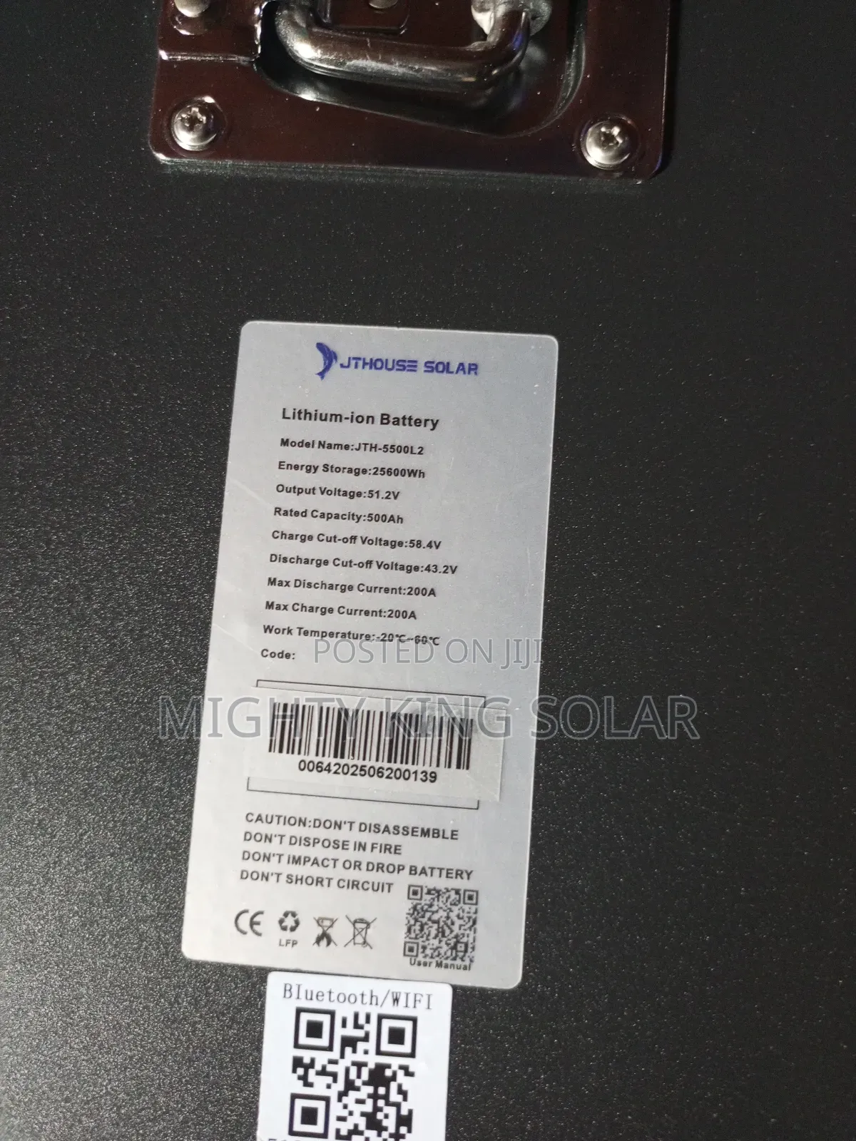 25600kwh JTH Lithium Iron Battery