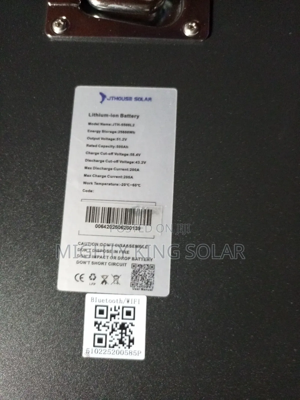 25600kwh JTH Lithium Iron Battery