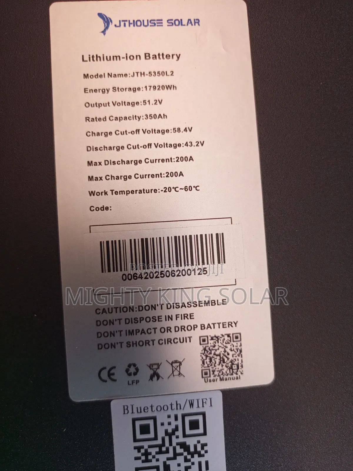 17920kwh JTH Lithium Iron Battery
