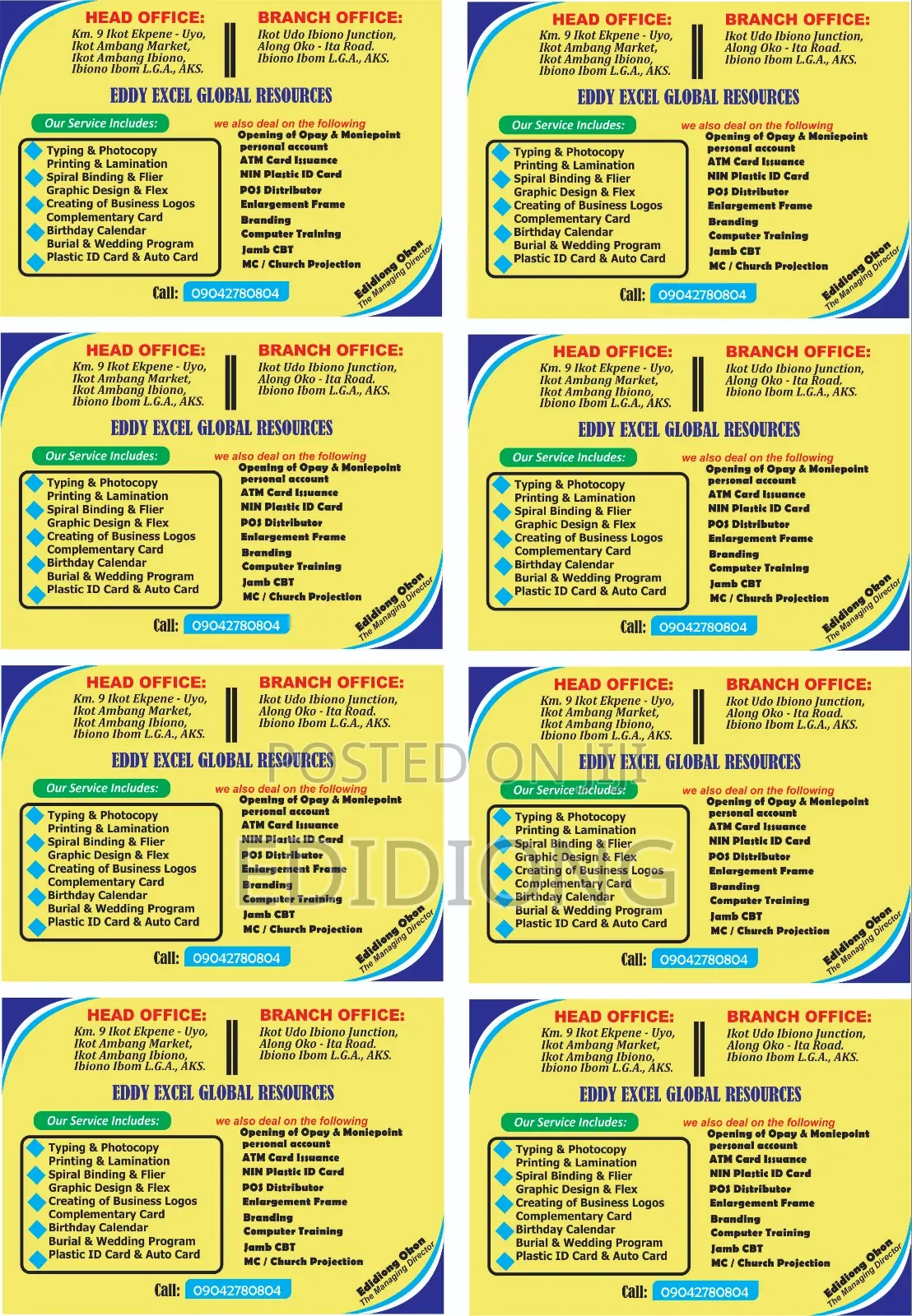 Cards Adverts