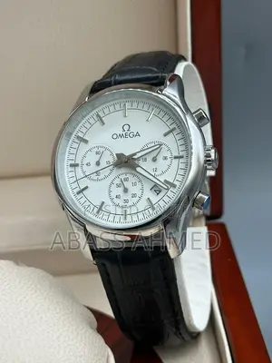 Omega Chronograph Genuine Leather