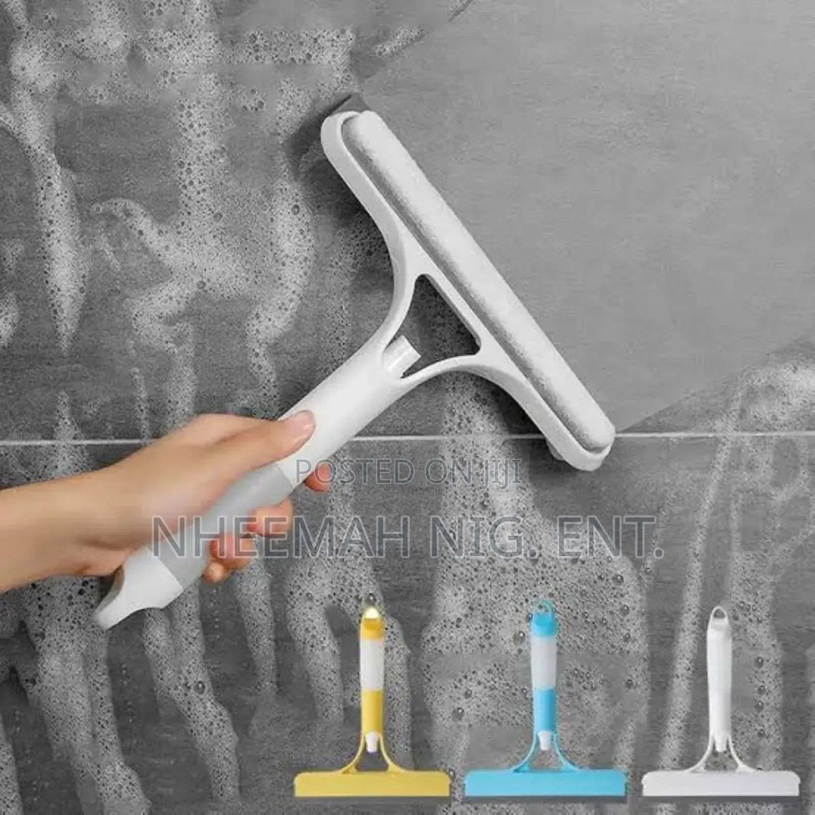 Handheld Glass Wiper With Soap Bottle