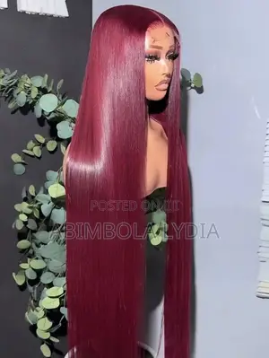 30” Burgundy Bone Straight