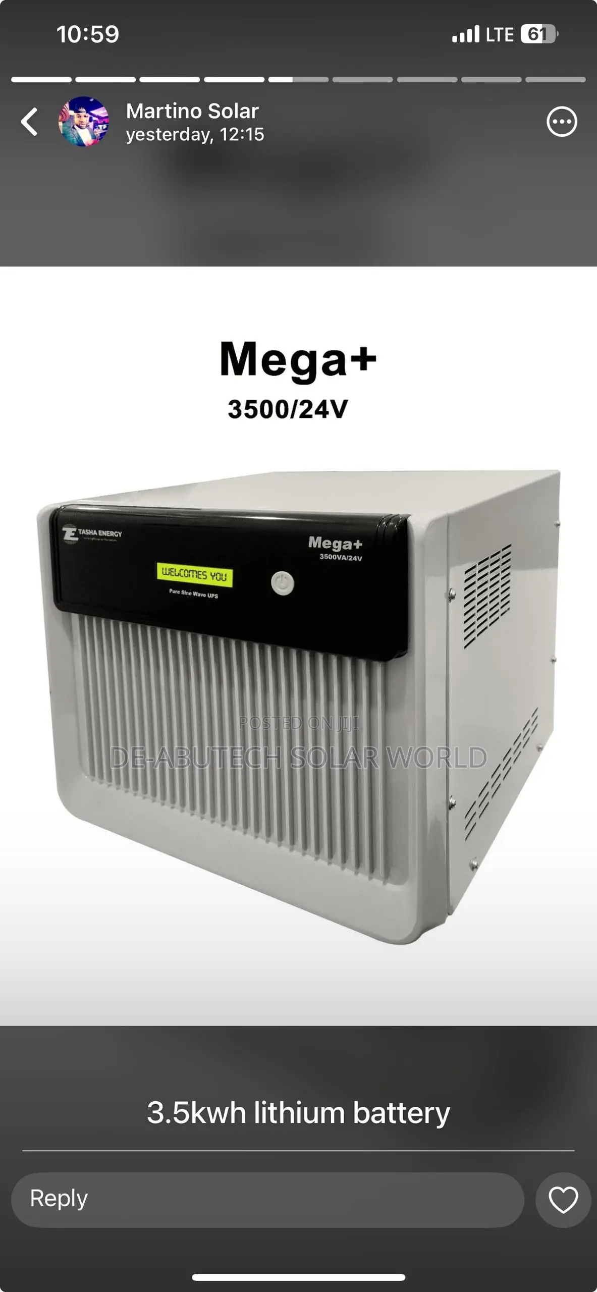 3.5kva Tasha Inverter Mega +