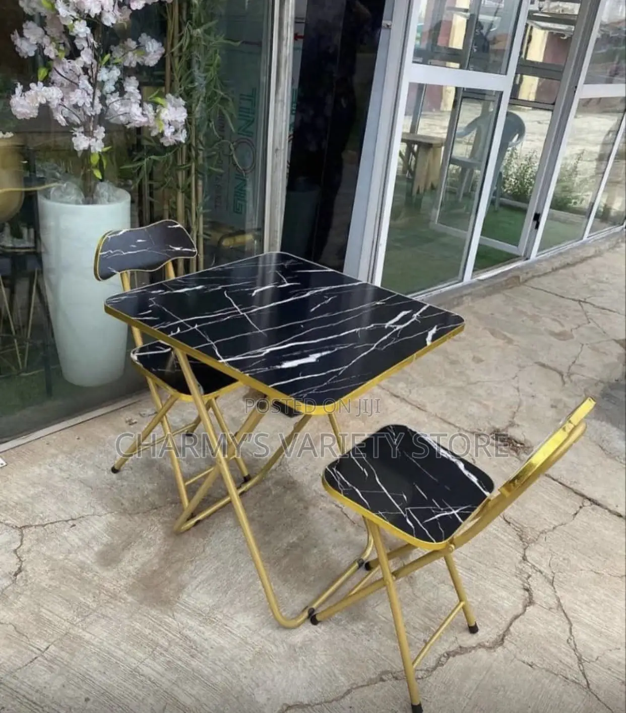 Foldable Table and Chair(2chairs 1 Table)
