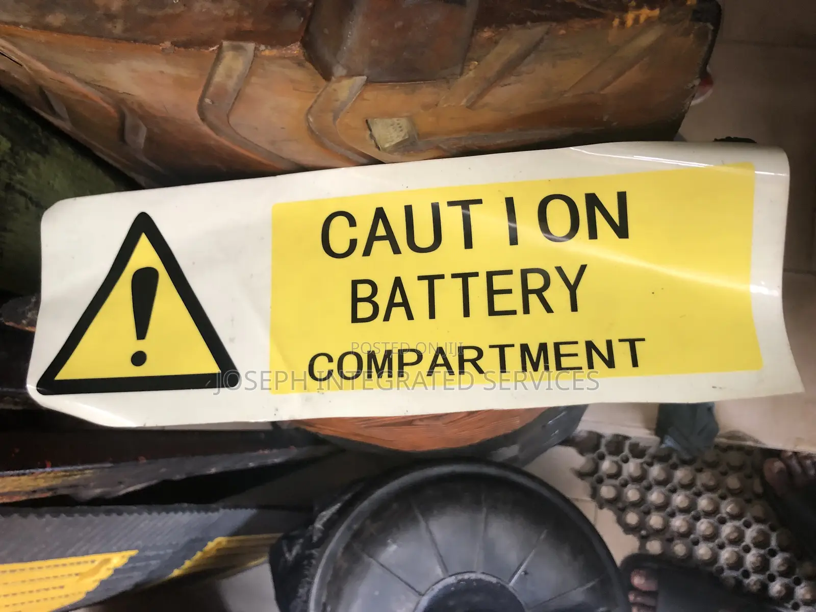 Caution Battery Compartment