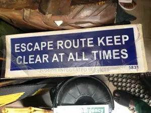 Escape Route Keep Clear At All Times