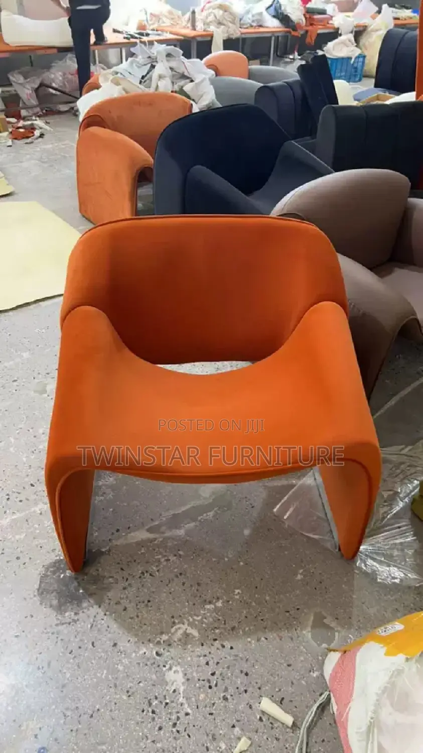 New Modern Fabric Single Sofa Seat