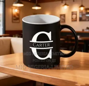 Ceramic Tik Black Mug,Couple's Home With Breakfast Coffee and Milk
Cup
