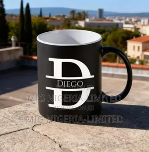 Ceramic Tik Black Mug,Couple's Home With Breakfast Coffee and Milk
Cup