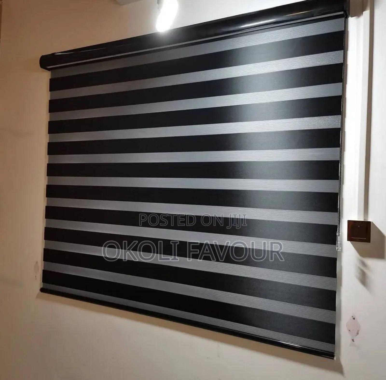 Plain Black Window Blinds
