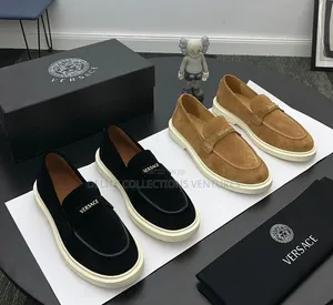 *New Versace Giuliano Suede Loafers; Now Available in Two Colors